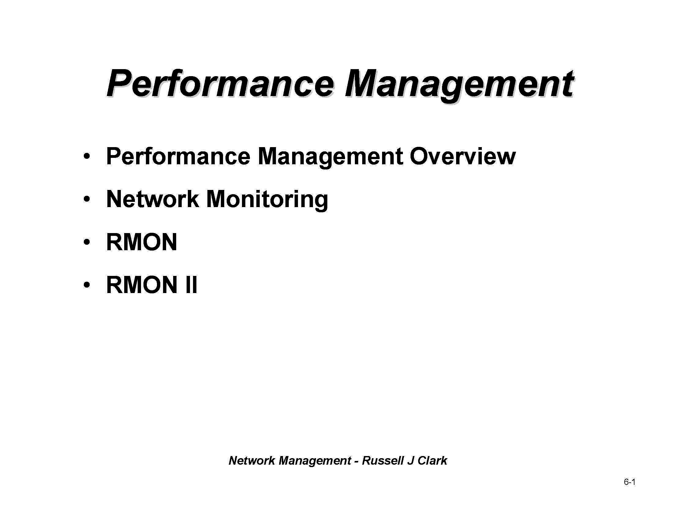 Network Management