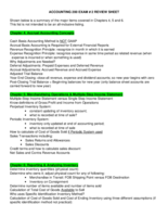 Study Guide for Chapters 4, 5, 6