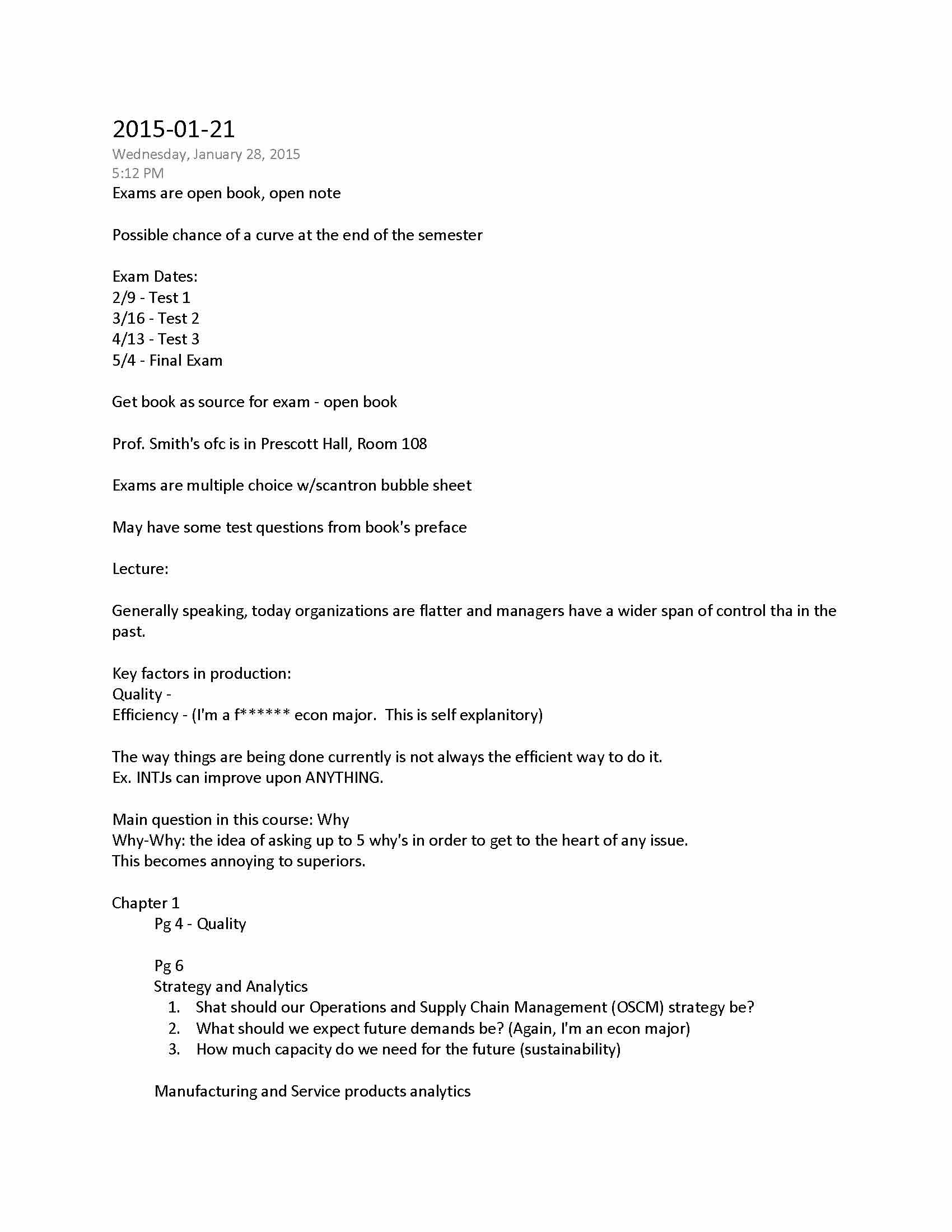 Operations Management