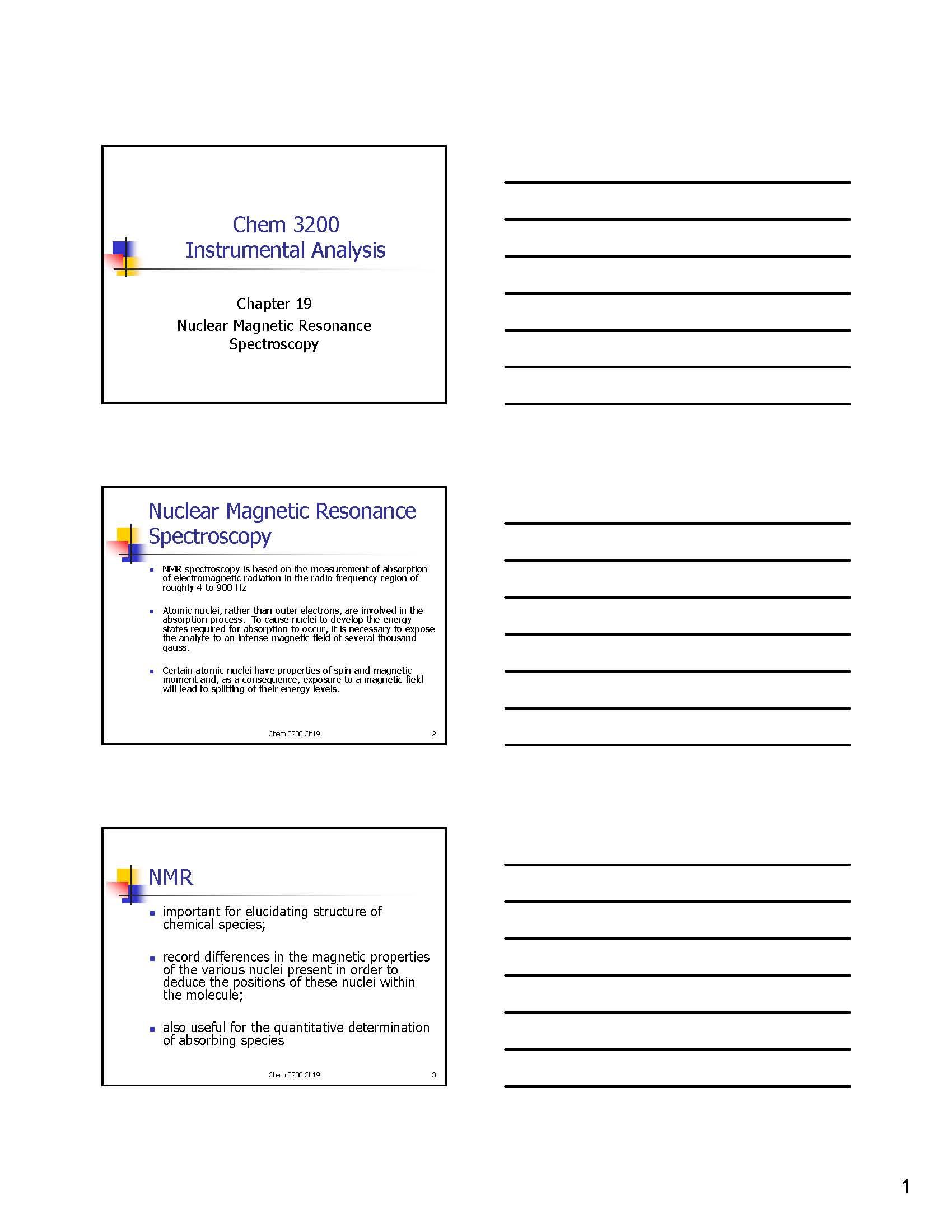 Instrumental Analysis