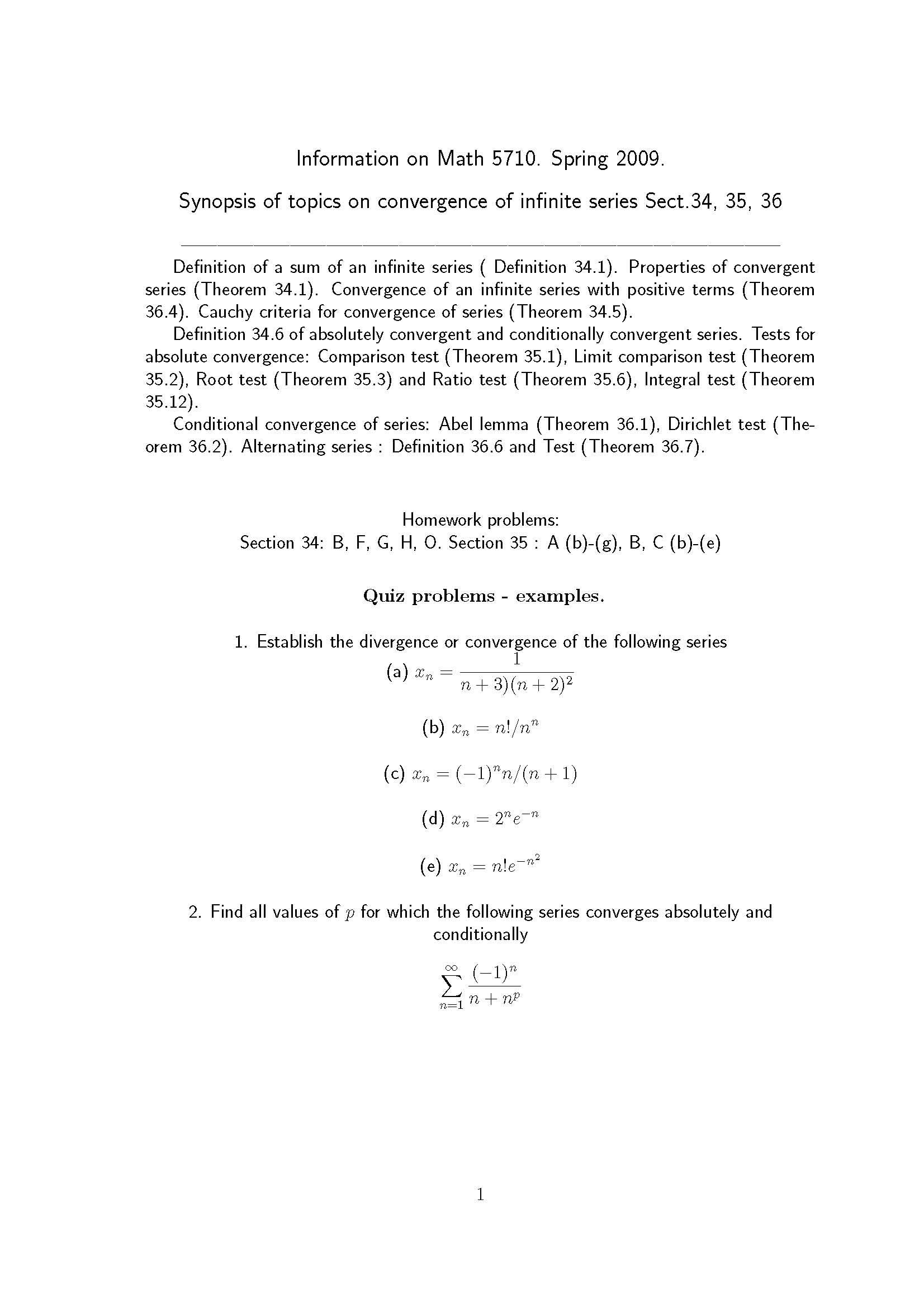 Advanced Calculus II