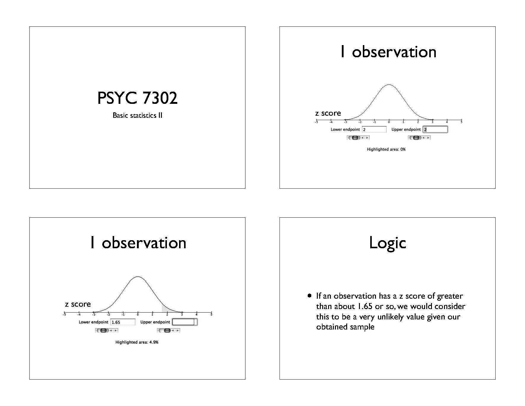 Adv Statistics Psych I