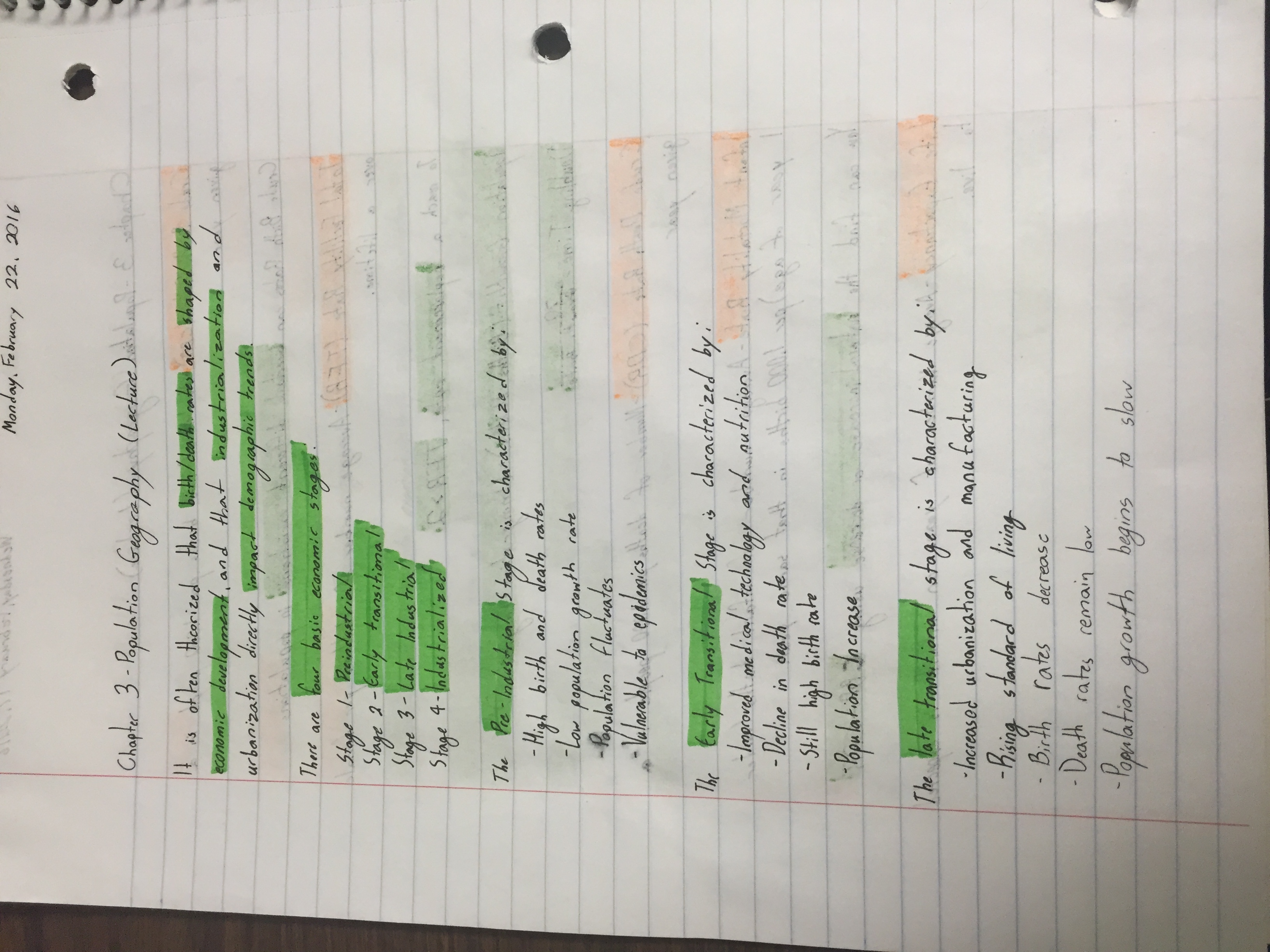 Human Geography Week 6 Notes