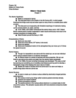 Midterm 1 Study Guide