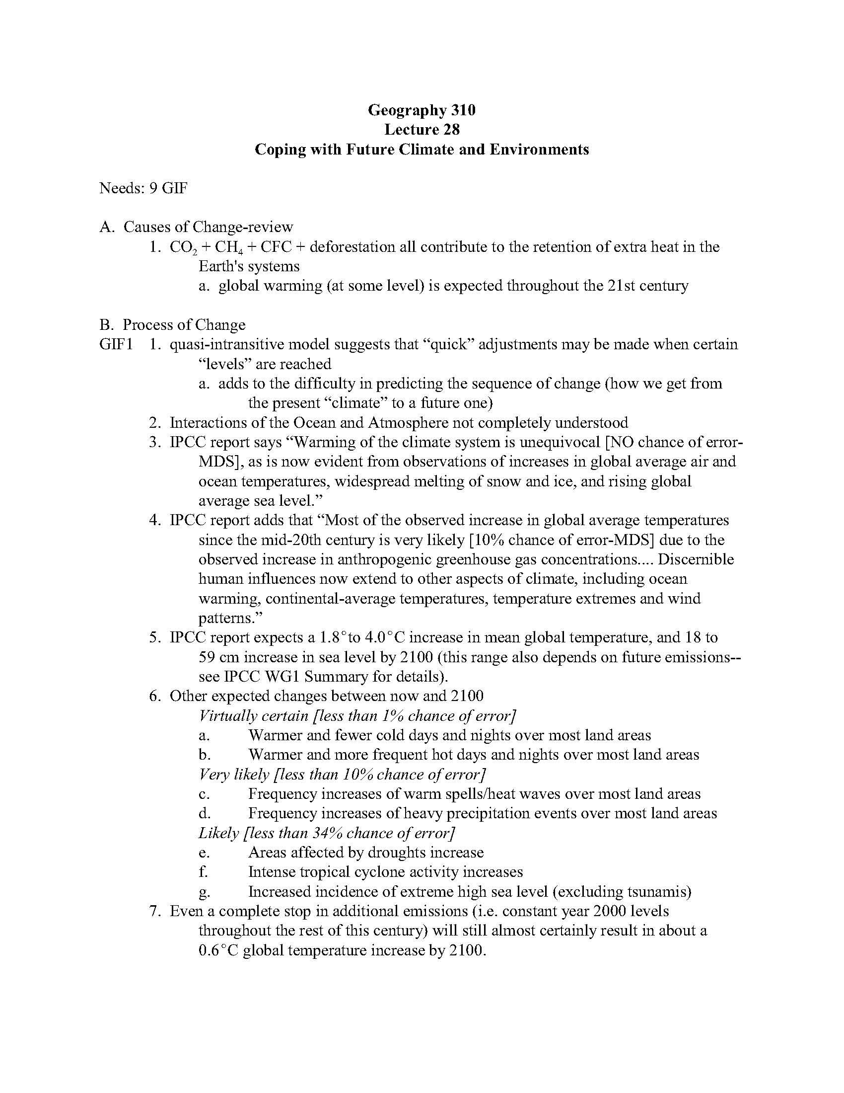 General Climatology