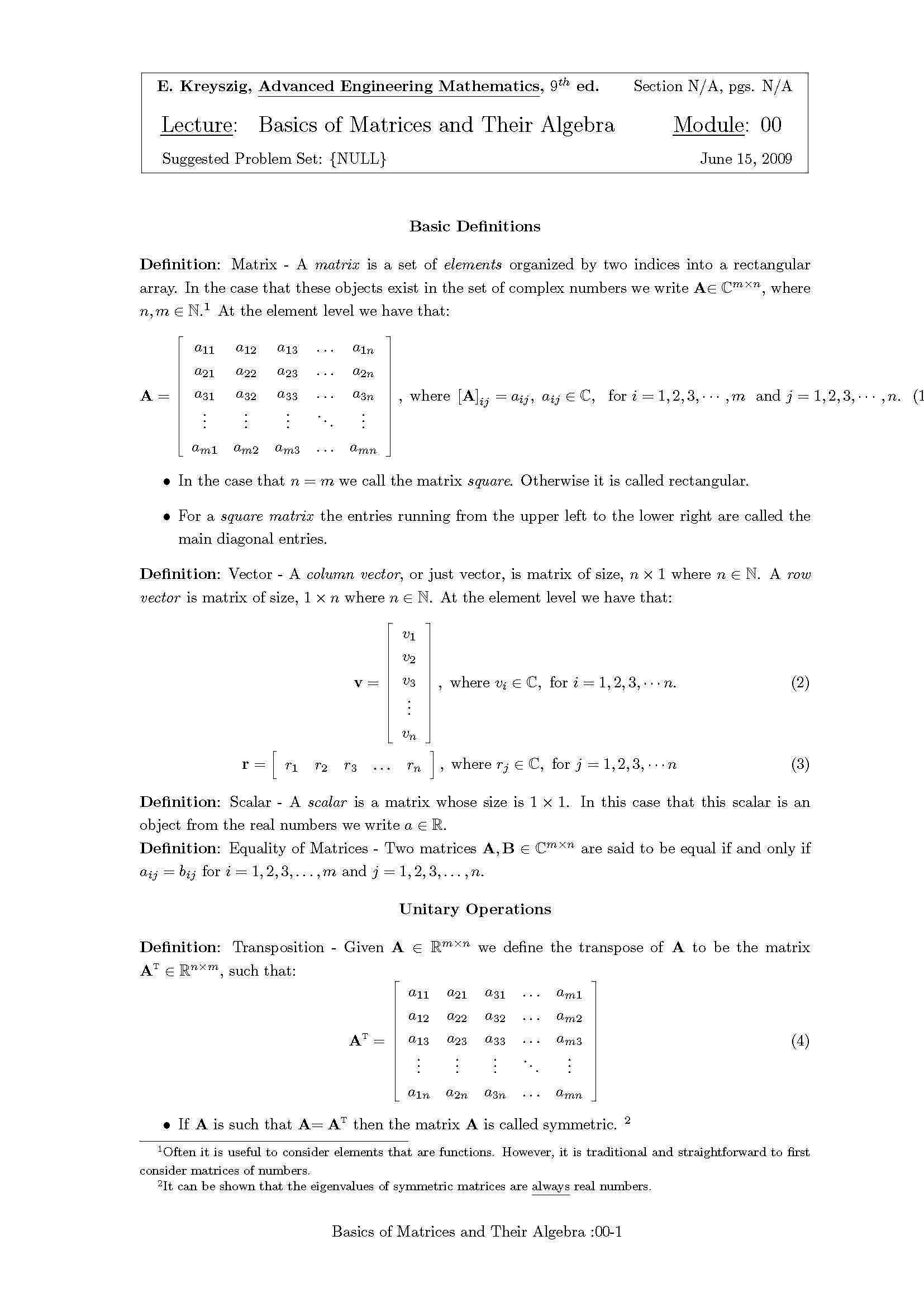 ADVANCED ENGINEERING MATHEMATI