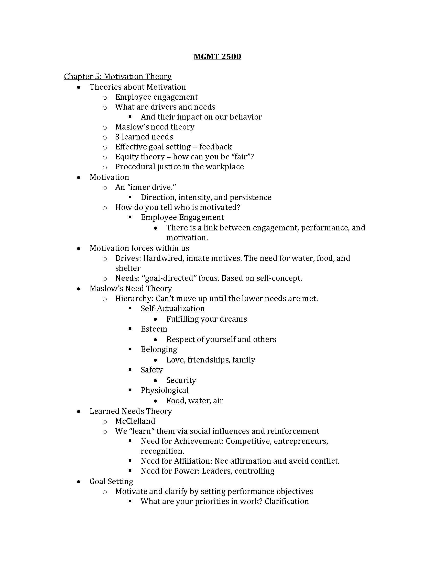 Organizational Behavior