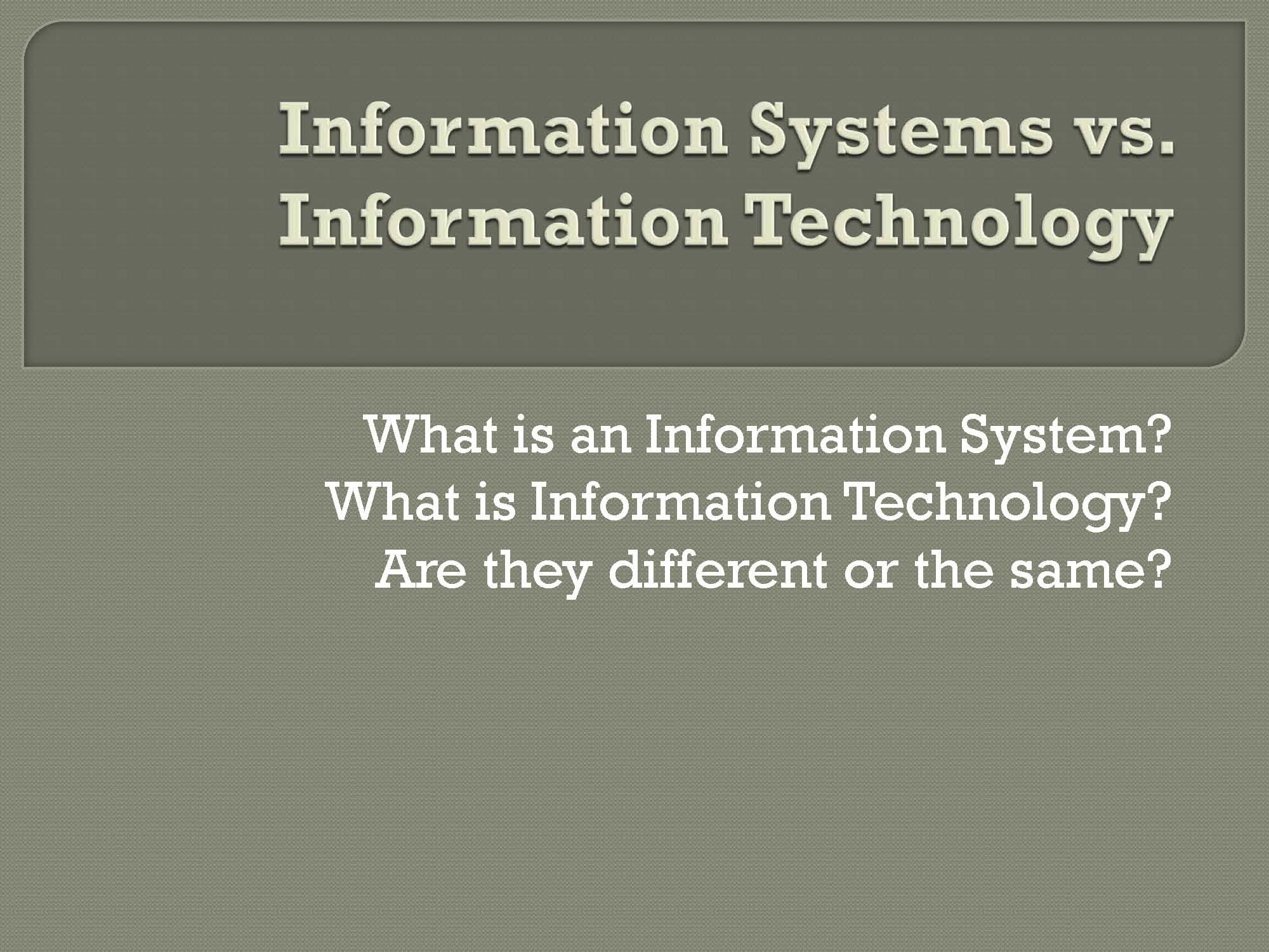 INTR TECH SUPRT&TRAINING