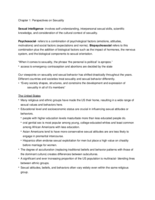 Chapter 1- Perspectives on Sexuality