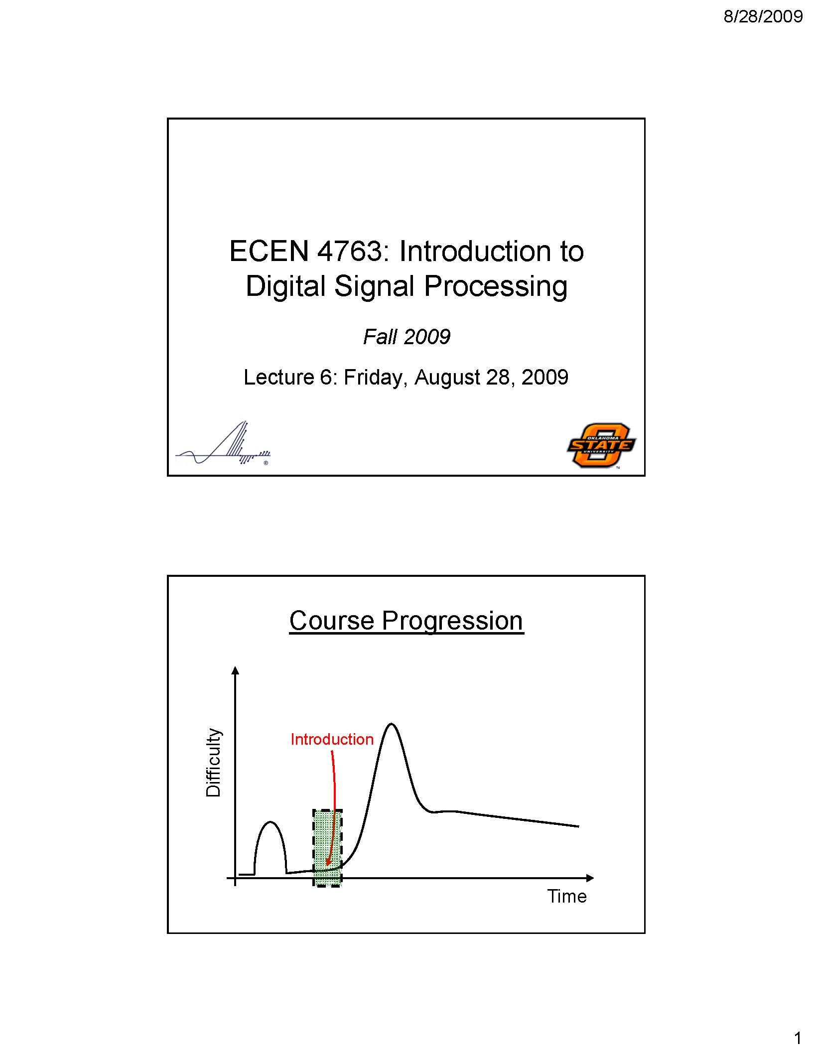 INTR DIGITAL SIGNL PROC