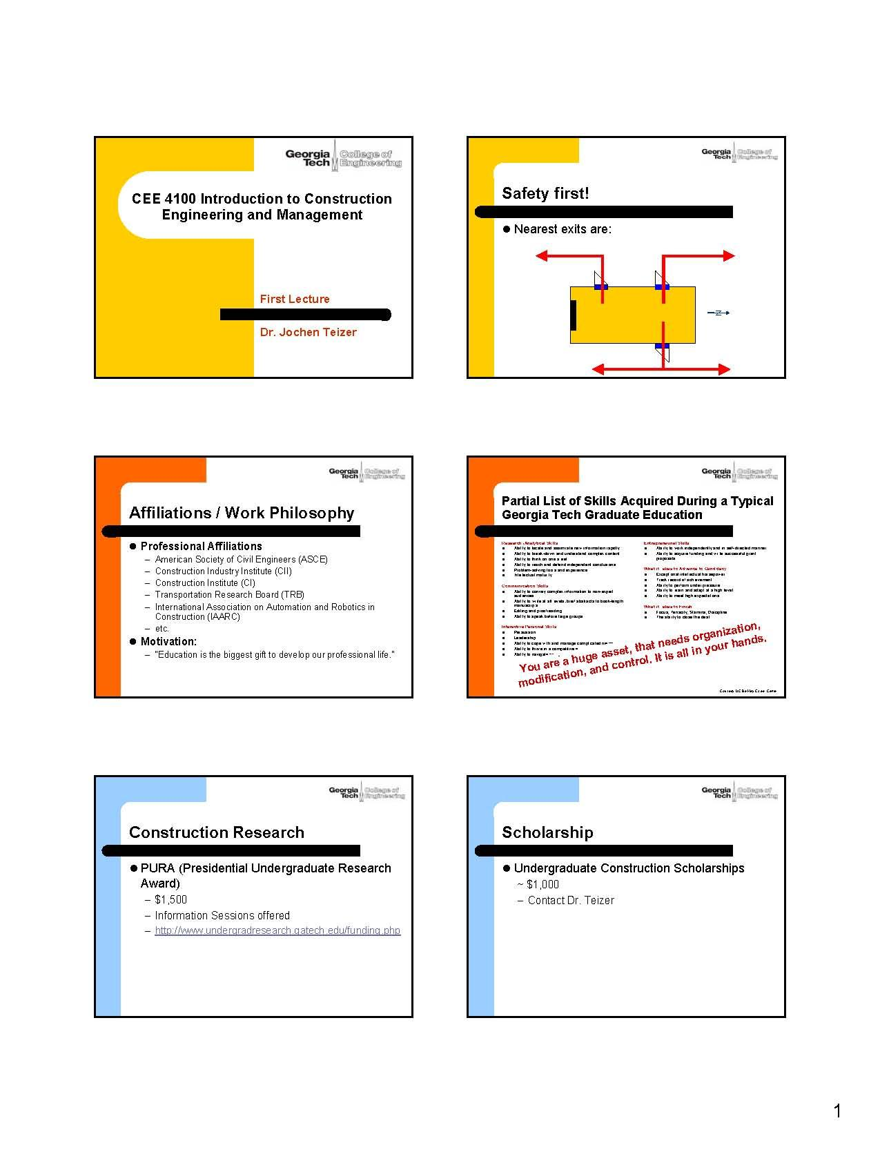 Construction Engr & Mgt