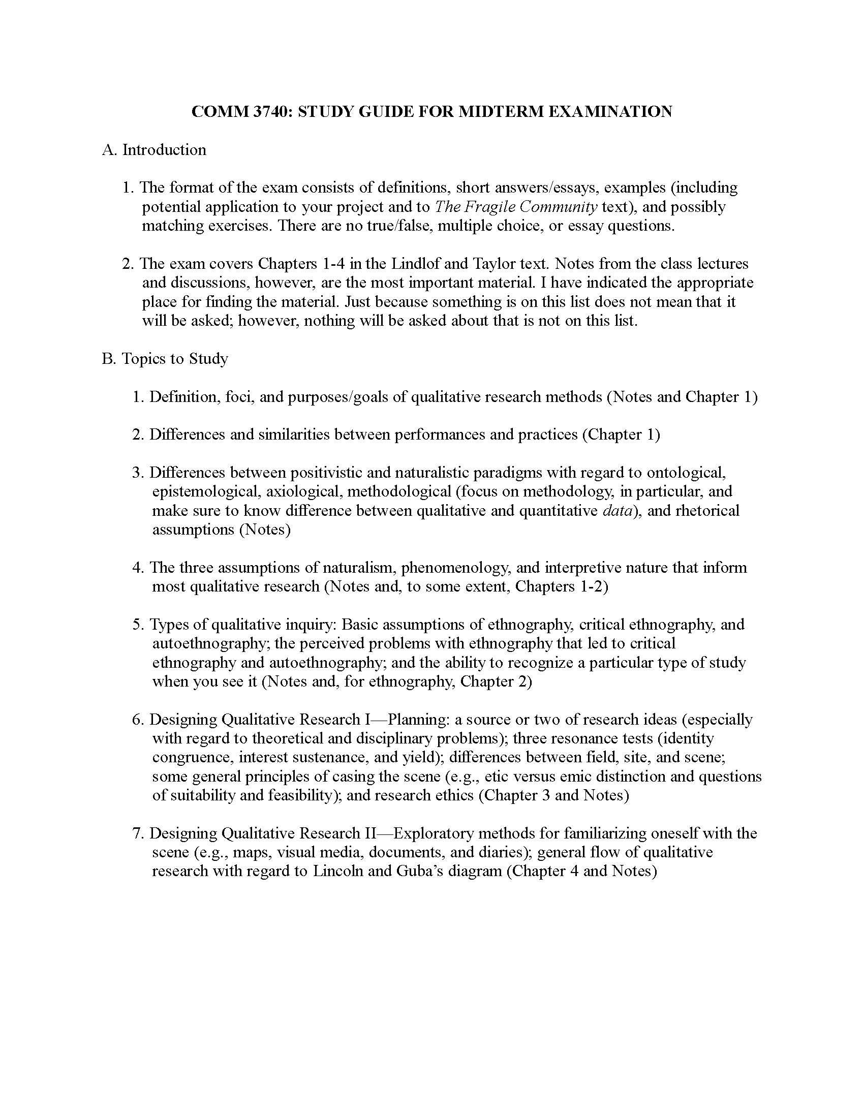 Qualitative Communication Research Methods
