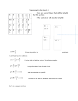 Trigonometry Section 2.3