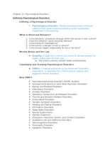 PSY 1010 Chapter 12 Notes