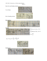 Week 6 (Shear Force and Bending Moments)