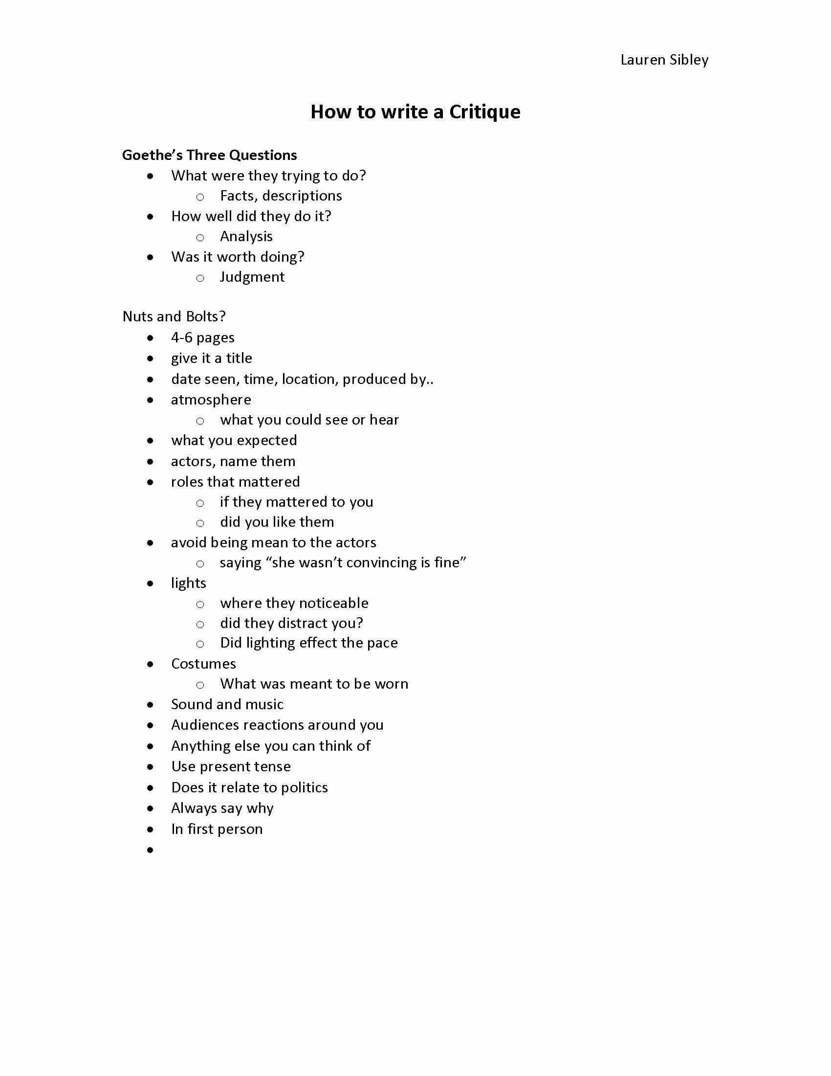 Understanding the Theatre
