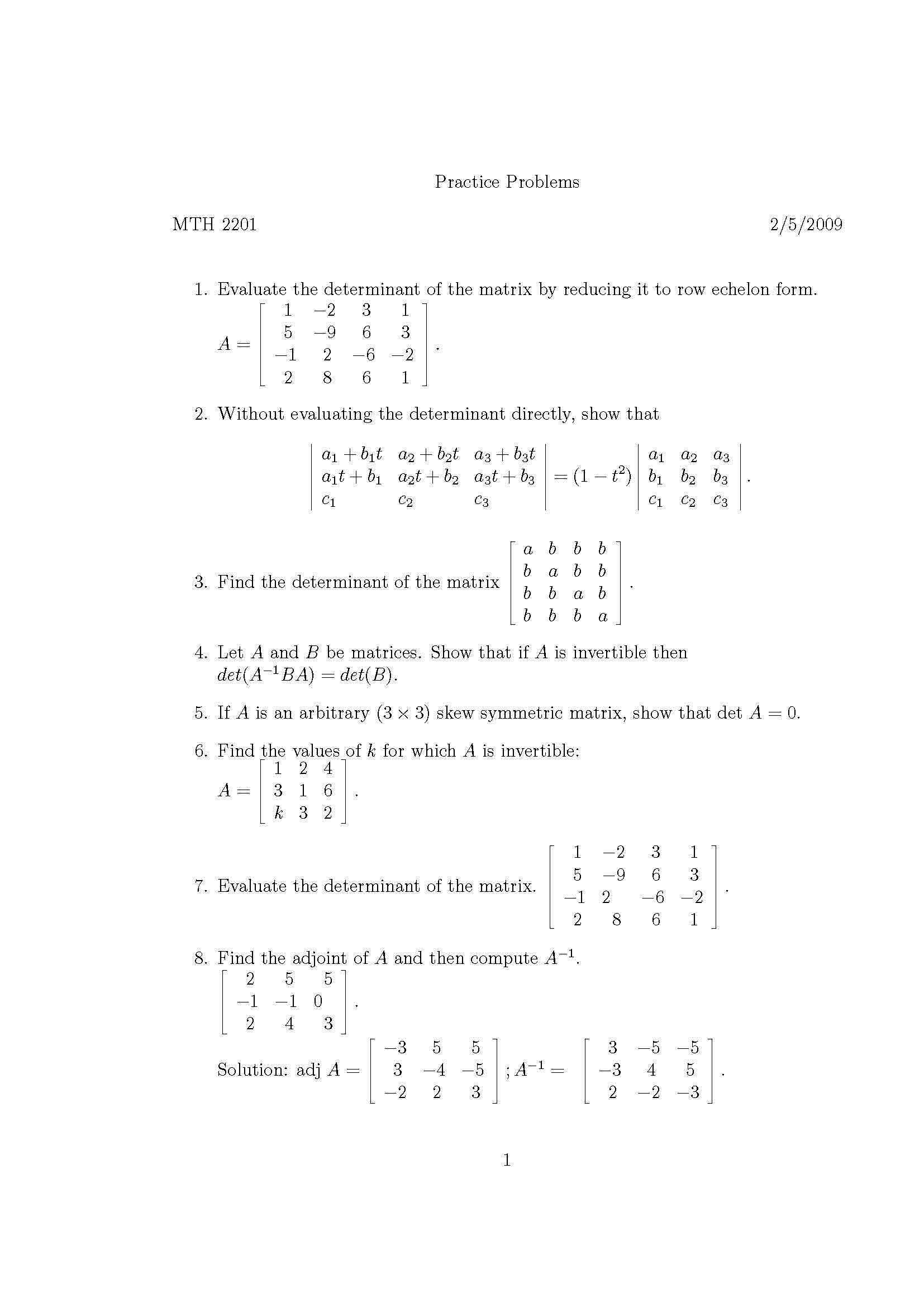 Diff EquatLinear Algebra