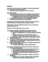 Microeconomics Outline I