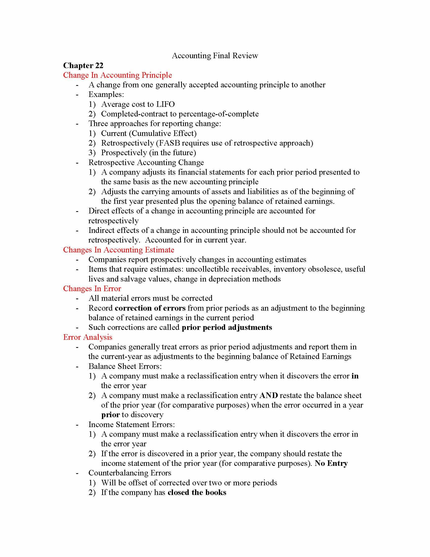 EXTERNAL REPORTING I