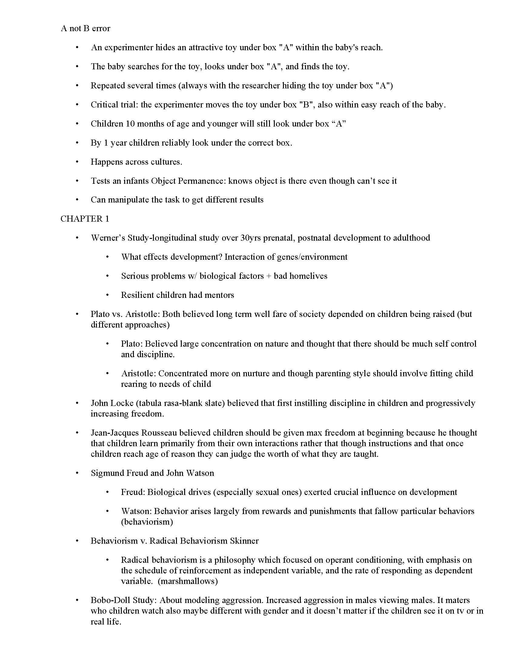 Developmental Psychology