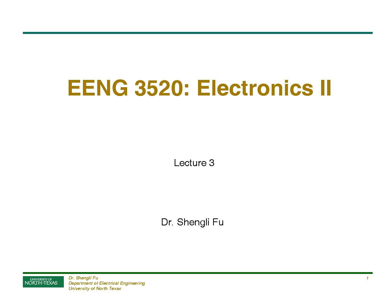 Electronics II