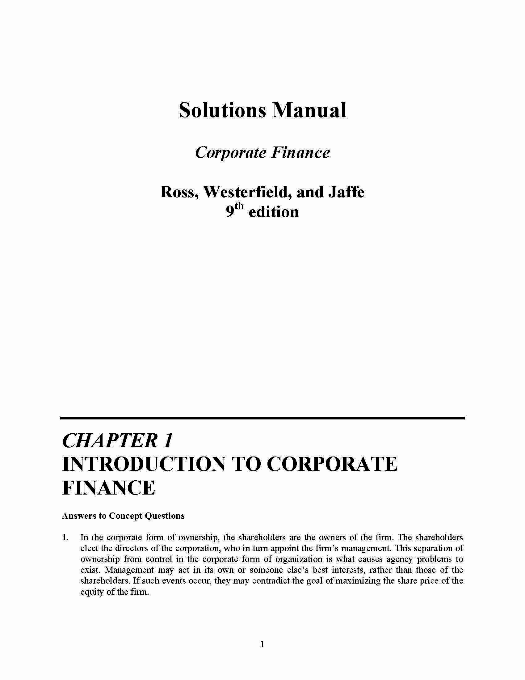 CorporateFinanceTheory