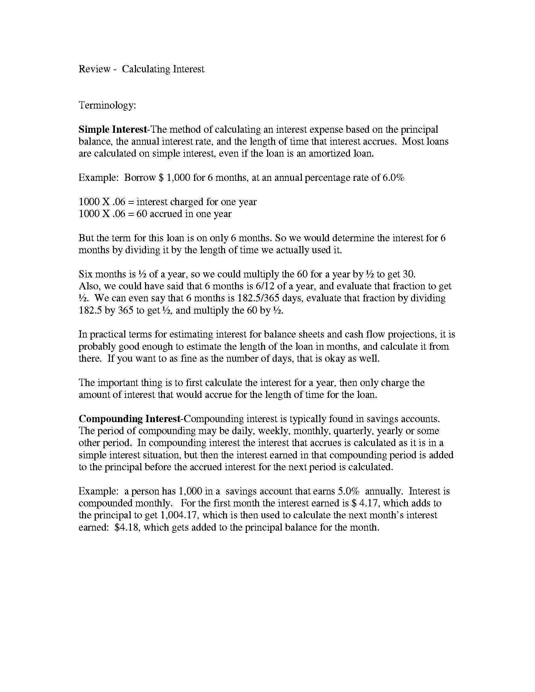 Financial Analysis I