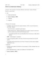 Intro to American History Week 2