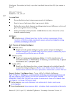 Individual Differences (intelligence and gender)