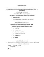 Engineering 132 exam study guide