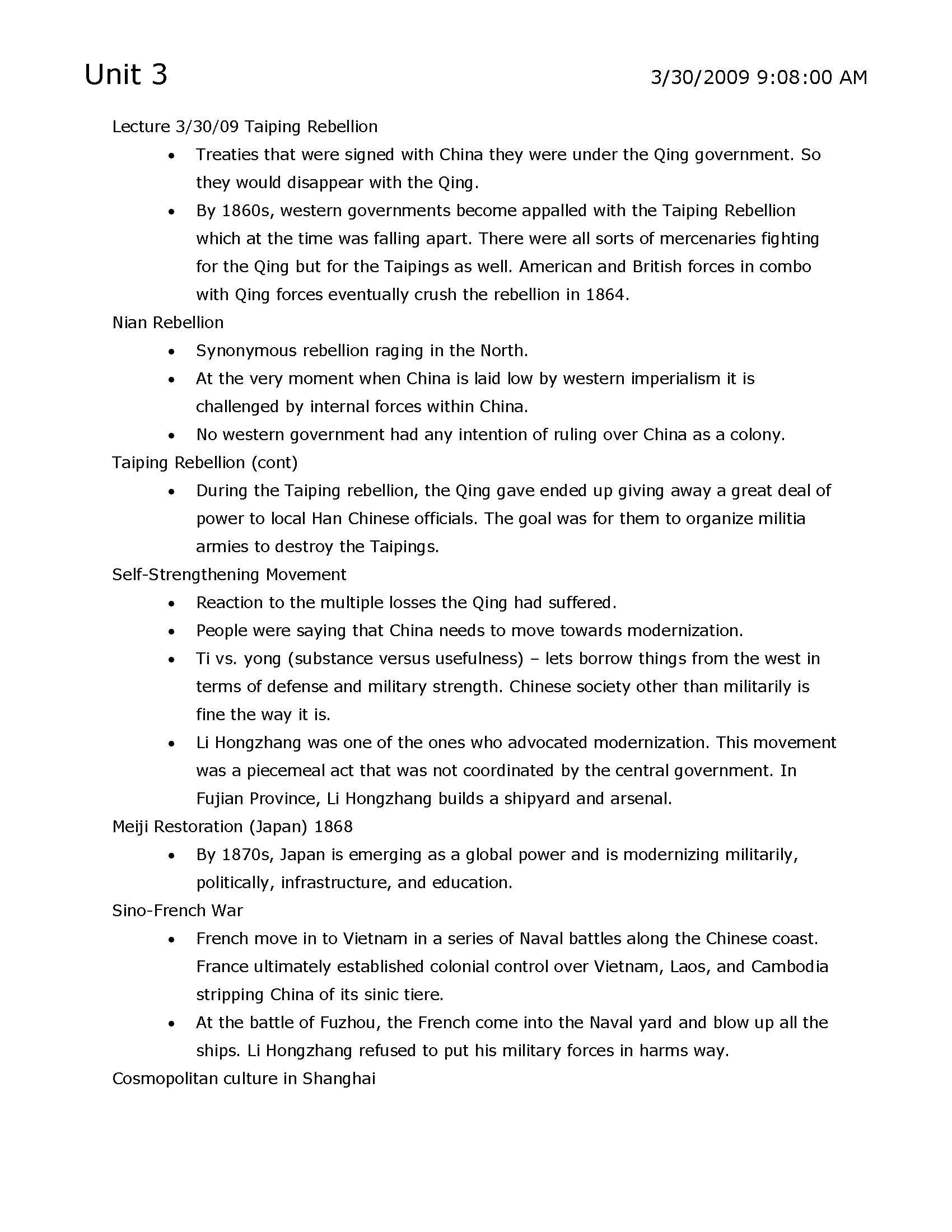 Introduction to Chinese History