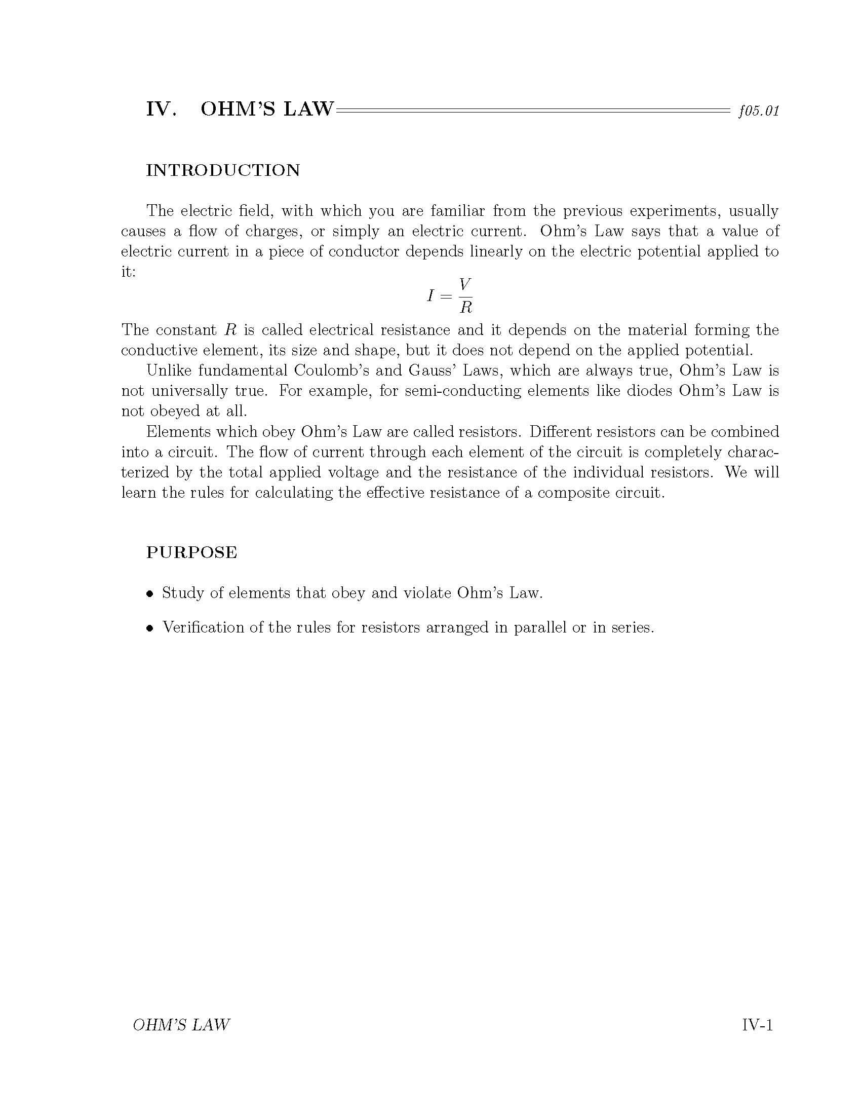 General Physics Laboratory II