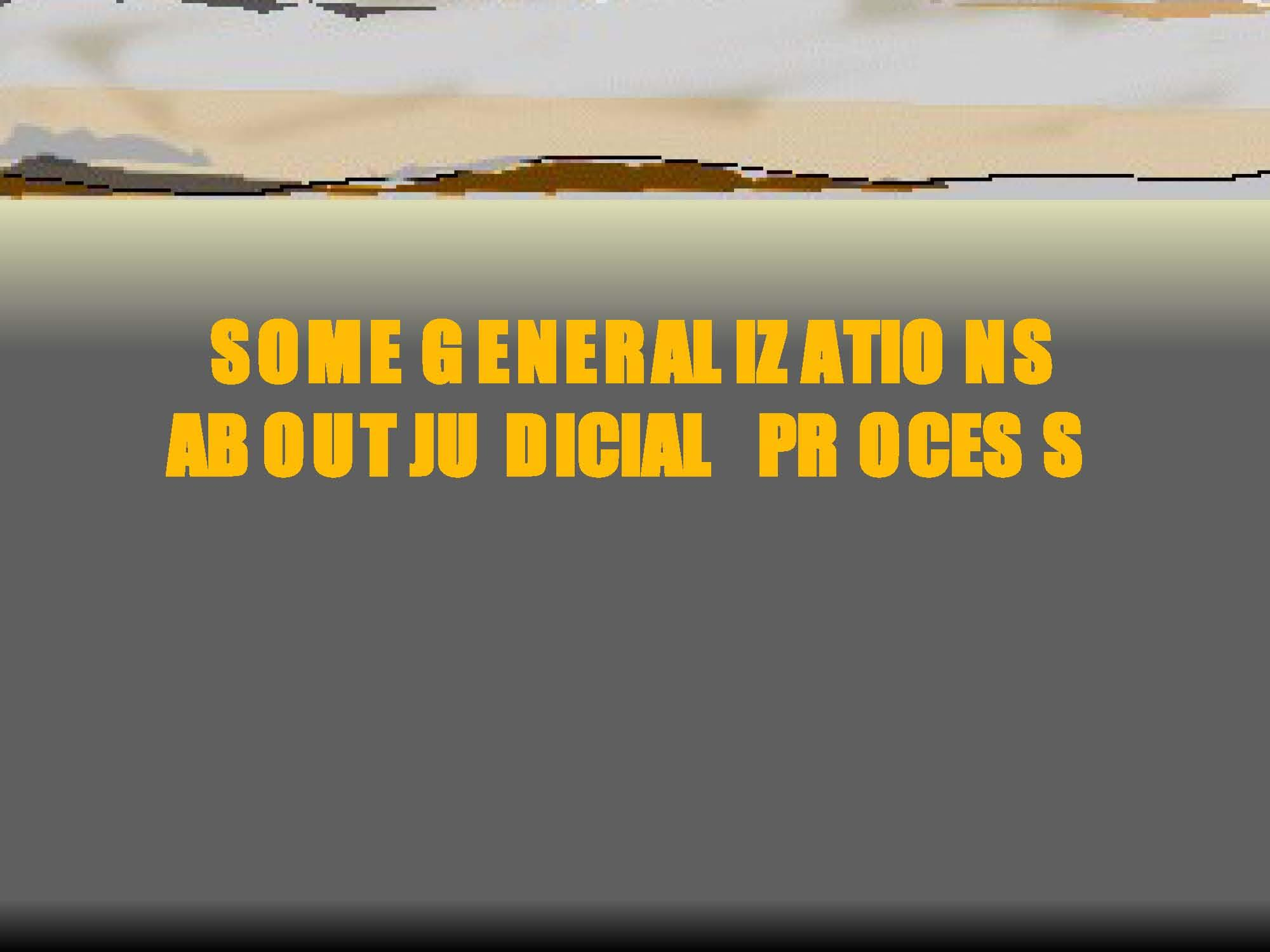 Courts and the Criminal Process