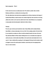 Week 4 End of Race Unit