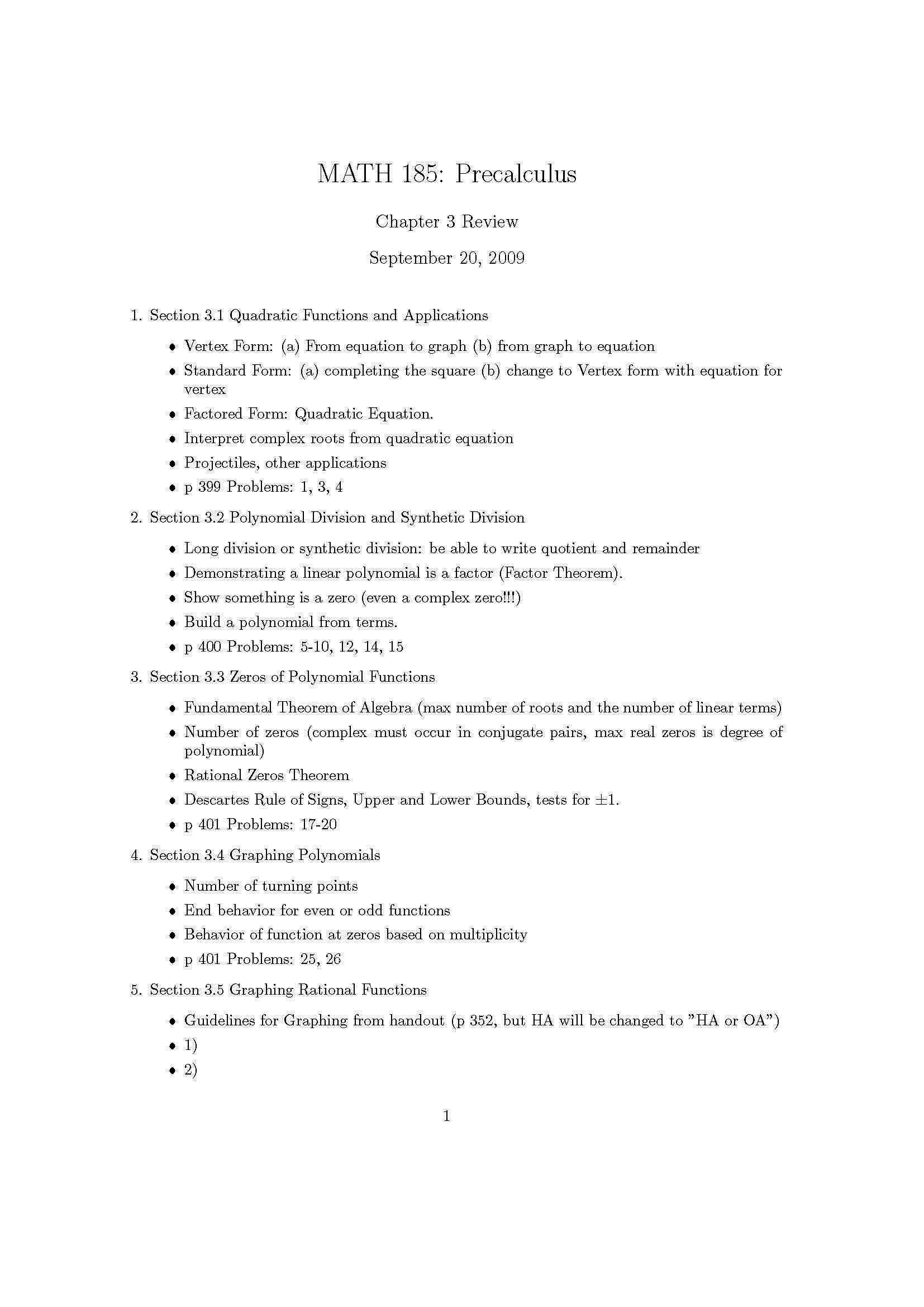 Precalculus
