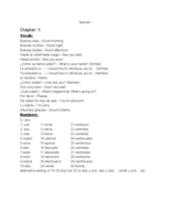 Spanish 1 materials