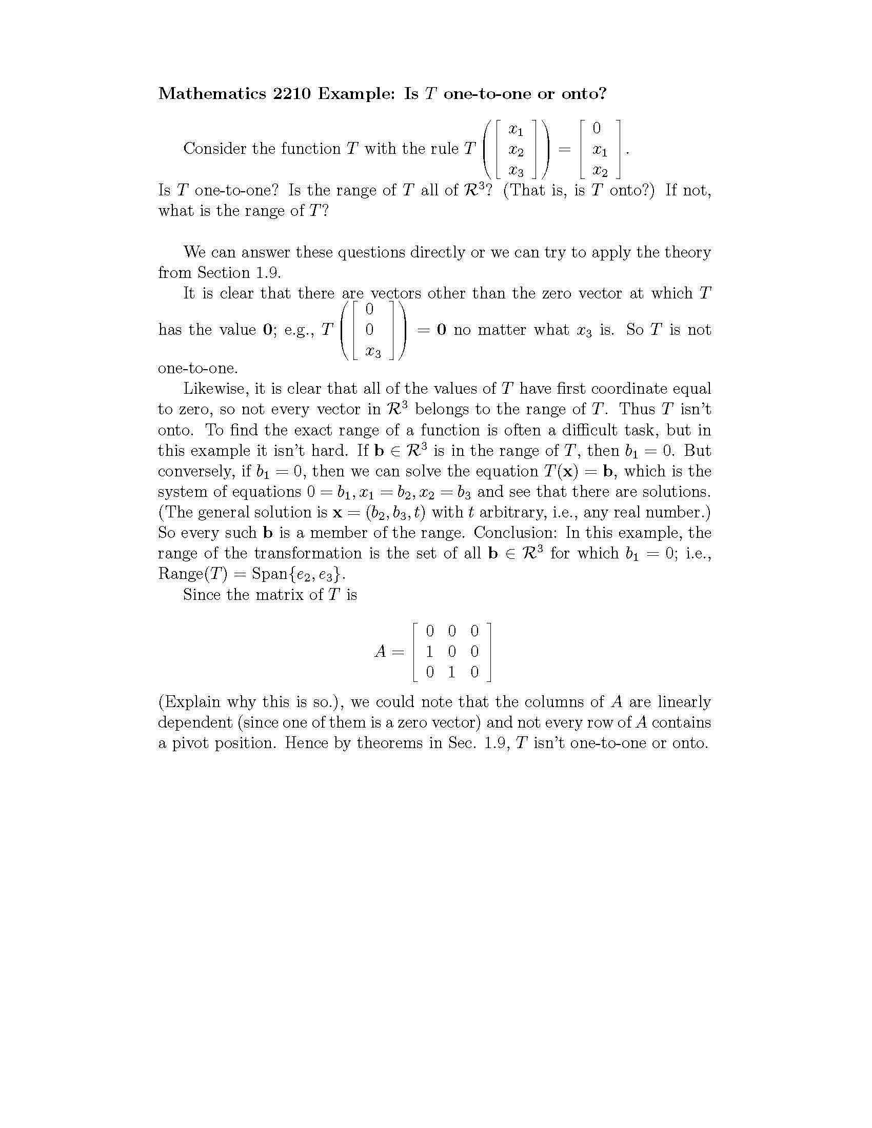 Applied Linear Algebra