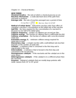 Chapter 14 - Chemical Kinetics