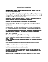 Bio 106 Exam 2 Study Guide