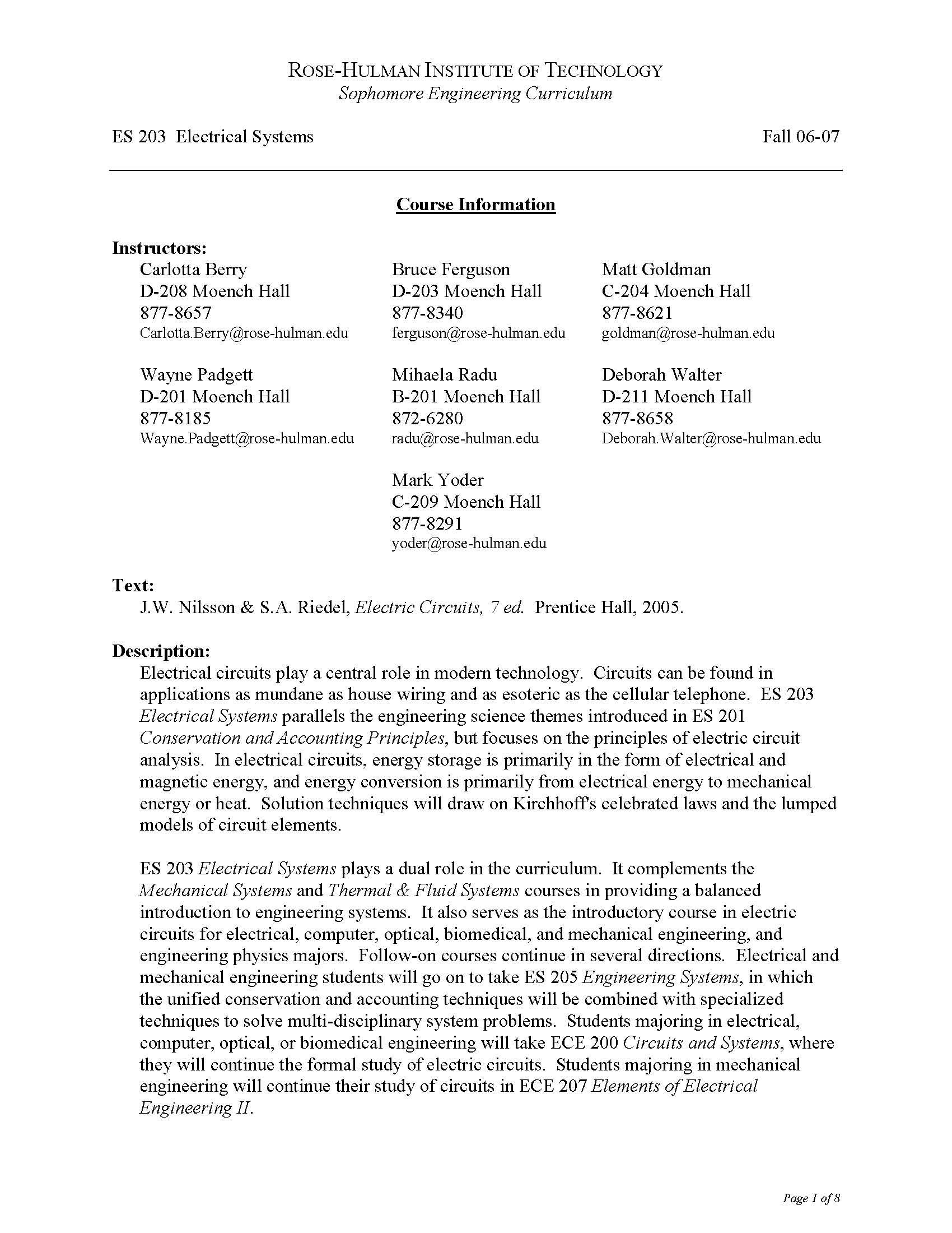 Electrical Systems