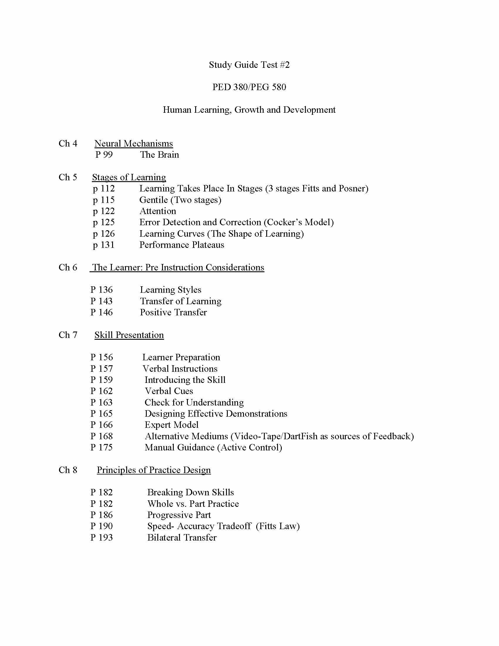 Human Learning Growth & Devel