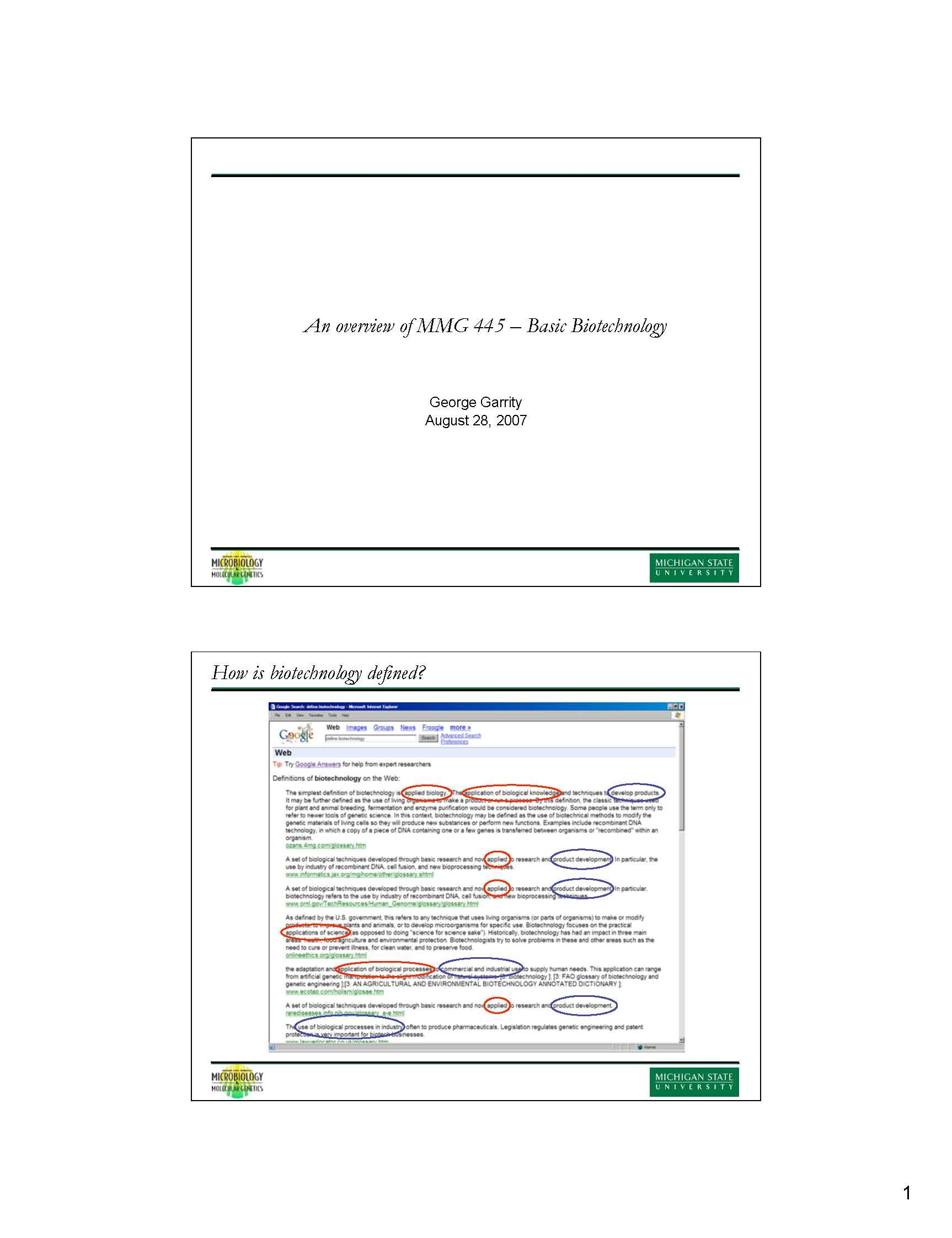 Microbial Biotechnology (W)