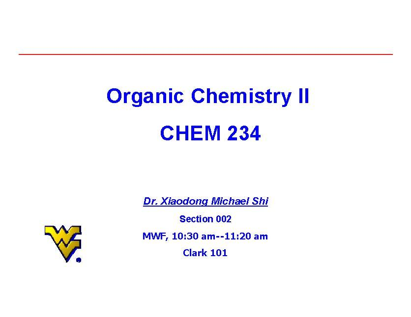 Organic Chemistry