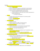 Week 12 - PHCL 2600 Notes