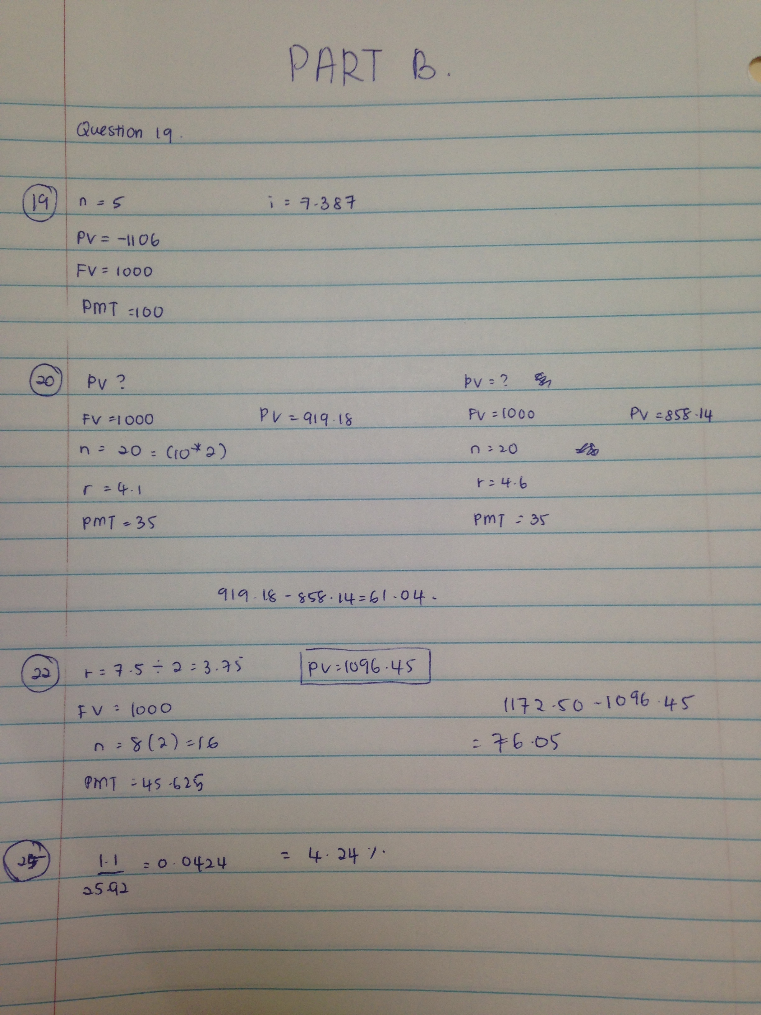 Finance 301 - Jensen Prob Set 1 Part B