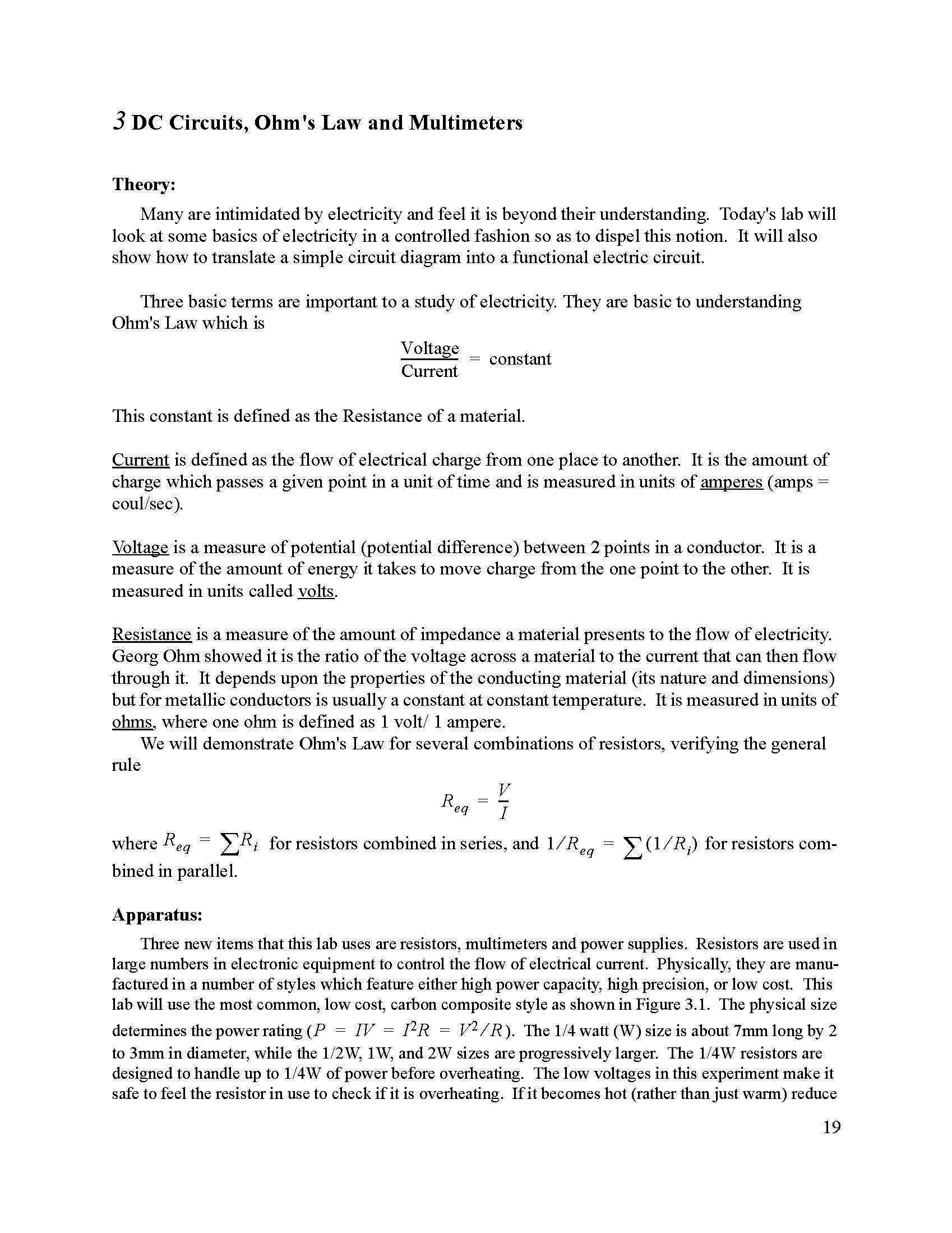 College Physics II Lab