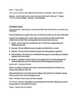 Exam 1 Study Guide 