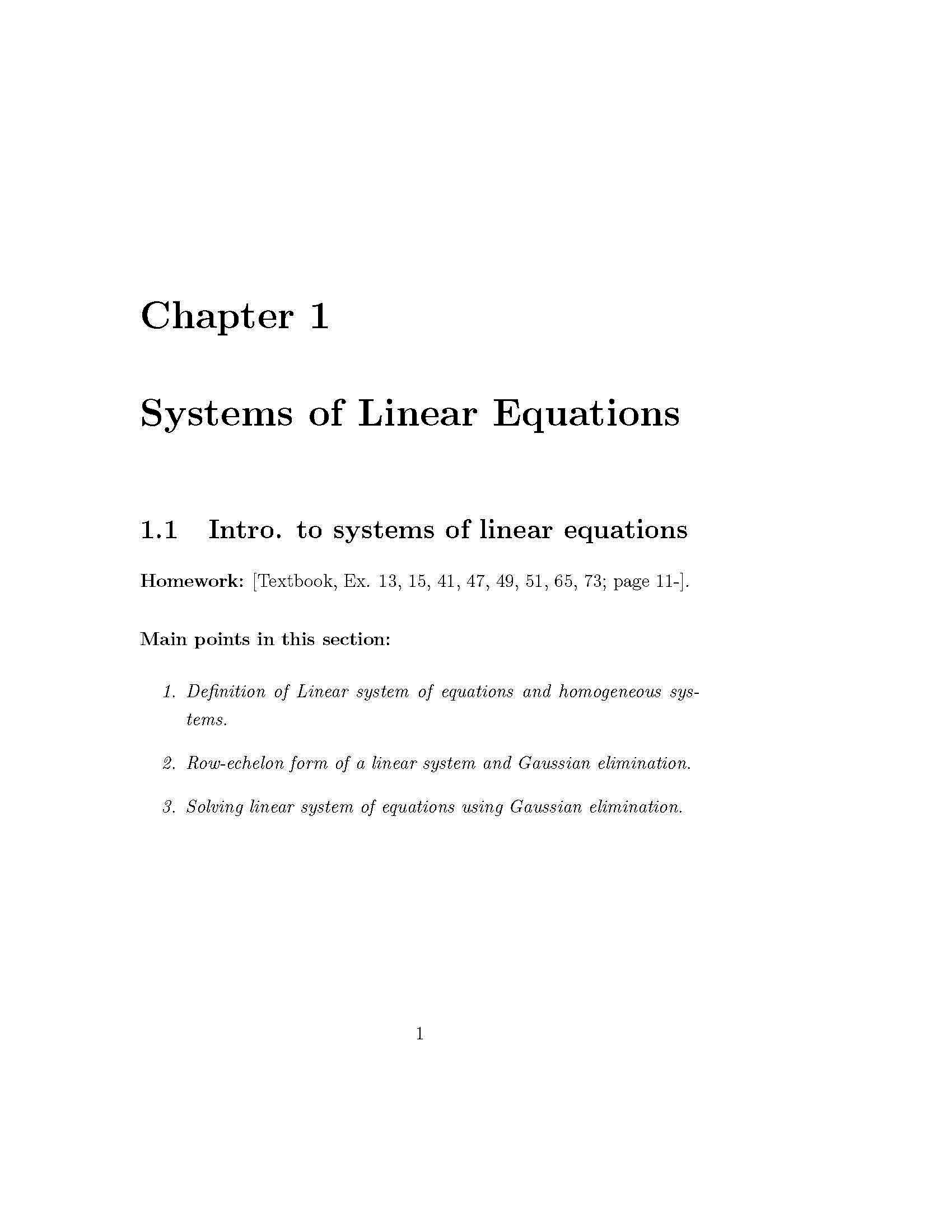 Elementary Linear Algebra