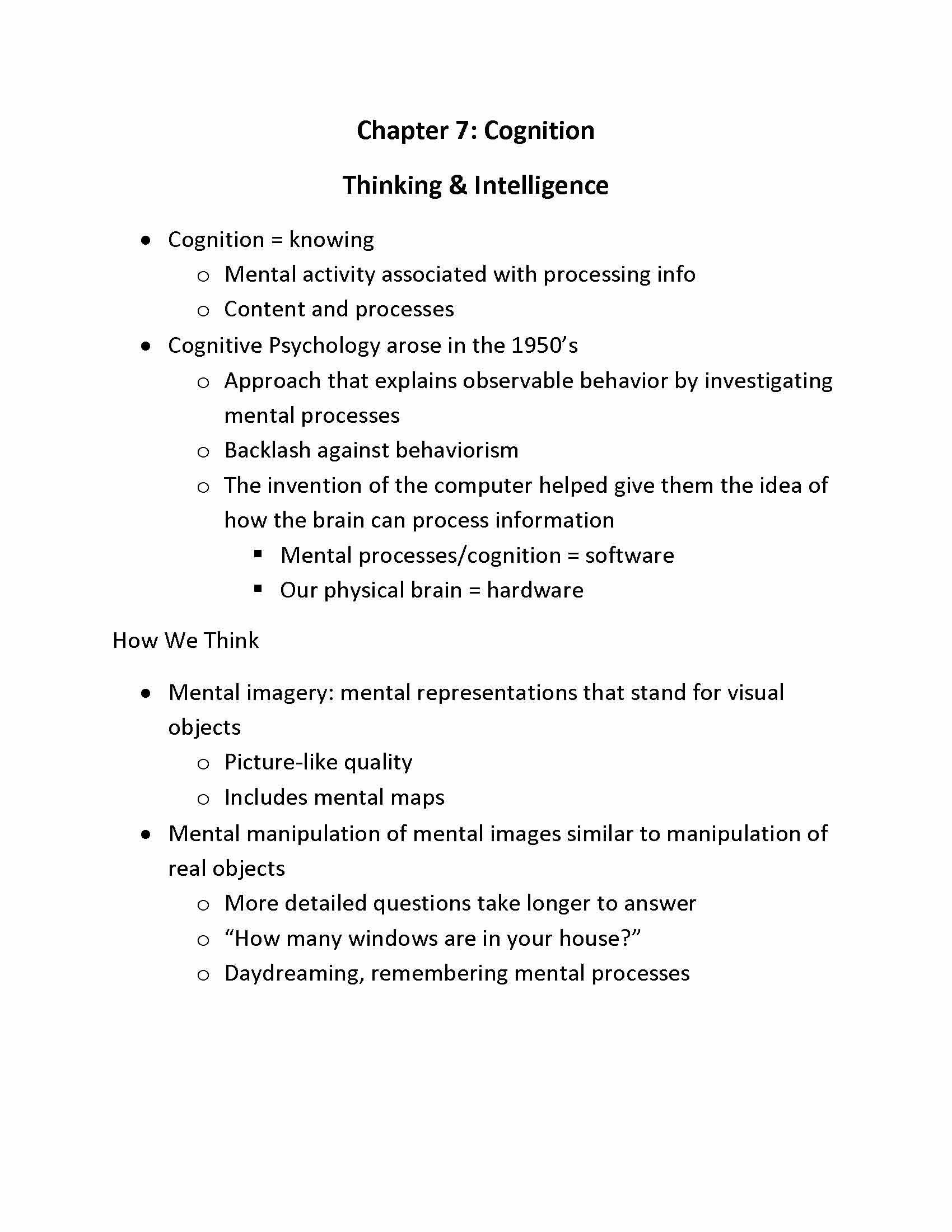 Intro to General Psychology