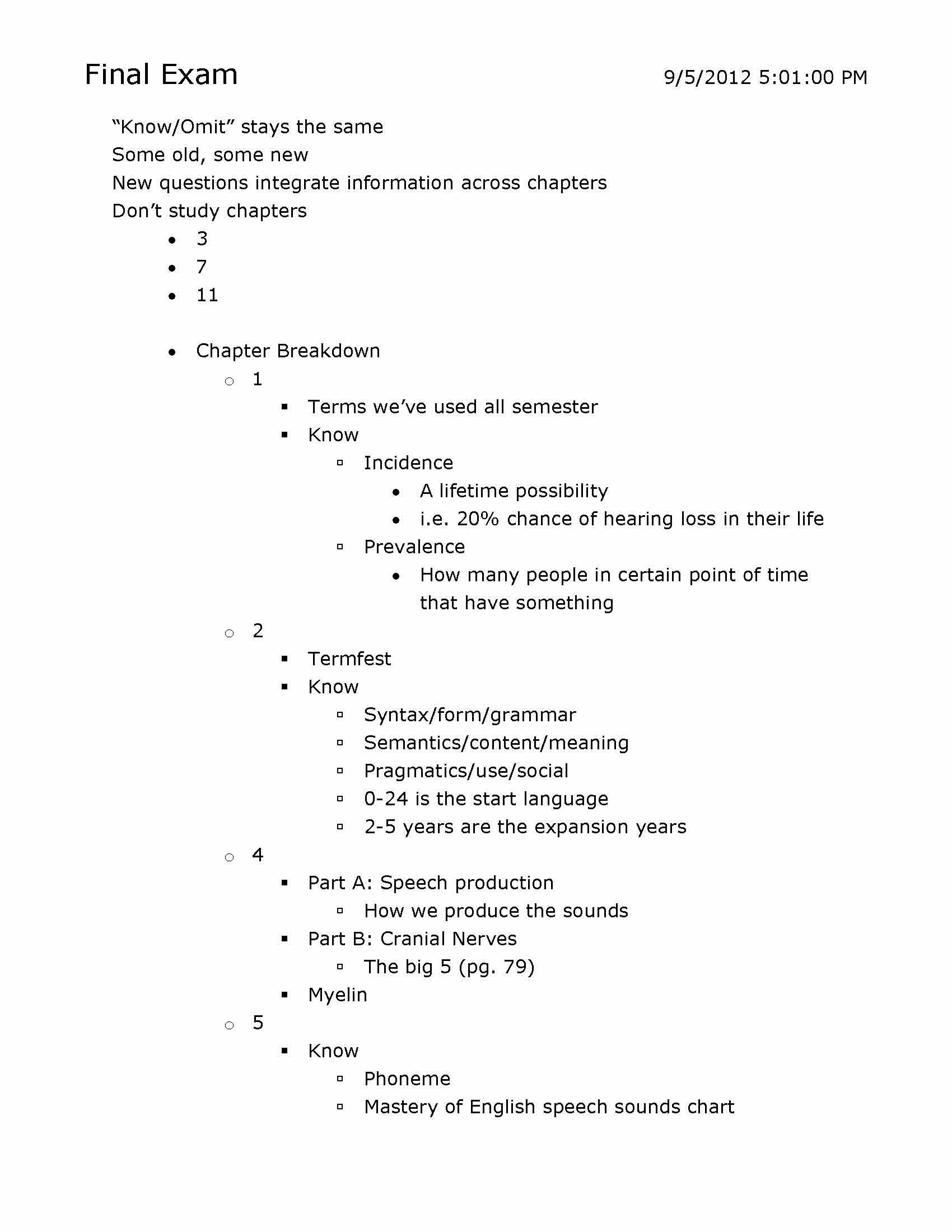 INTRODUCTION TO COMM DISORDERS